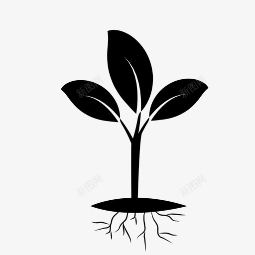 苗svg_新图网 https://ixintu.com 苗 栽种，树，土，农业，农