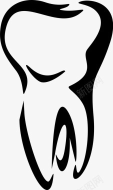 牙齿坚硬器官图标图标
