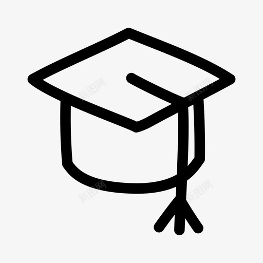 学生帽涂鸦摩托纸板图标svg_新图网 https://ixintu.com 大学 学校9月1日 学生帽 摩托纸板 涂鸦