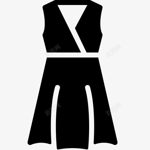 裹身裙伴娘服装图标svg_新图网 https://ixintu.com 伴娘 女式 女式服装 服装 裹身裙