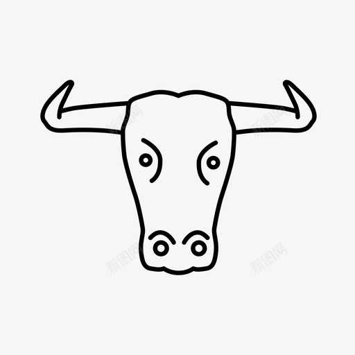 公牛动物西班牙图标svg_新图网 https://ixintu.com 公牛 动物 西班牙