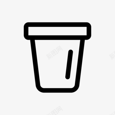 杯白美味饮料图标图标