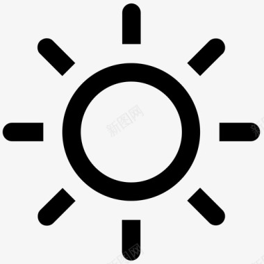 太阳亮度阳光图标图标