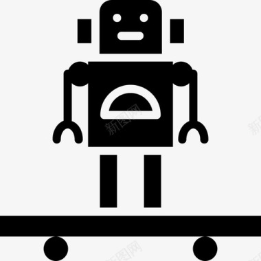 机器人未来主义科学图标图标