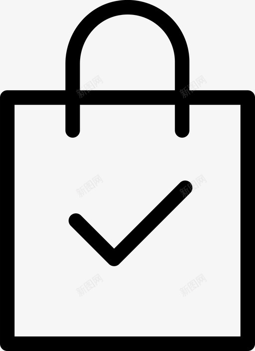 购物袋手提袋电子商务图标svg_新图网 https://ixintu.com 手提袋 电子商务 购物袋