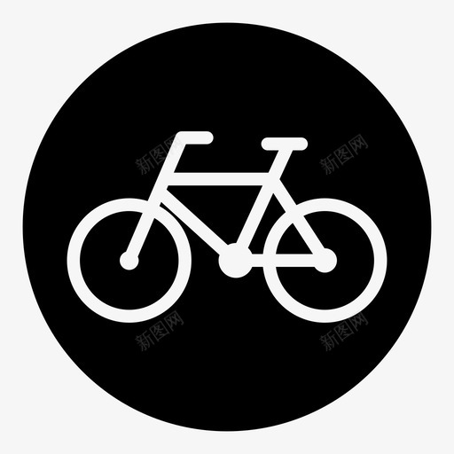 自行车路线图标svg_新图网 https://ixintu.com 自行车 路线