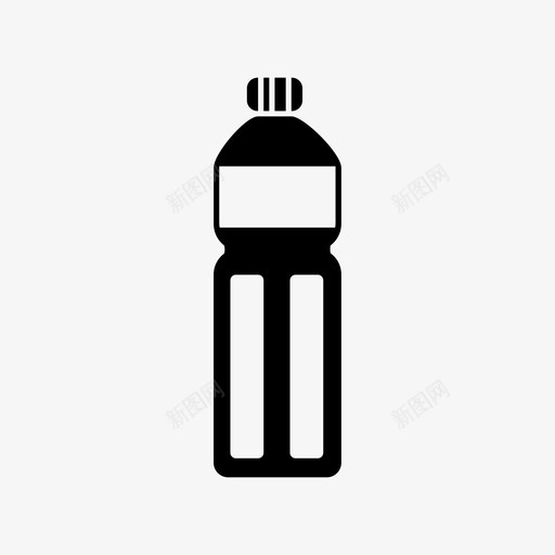 饮料瓶瓶装水矿泉水图标svg_新图网 https://ixintu.com 塑料瓶 瓶装水 矿泉水 饮料瓶