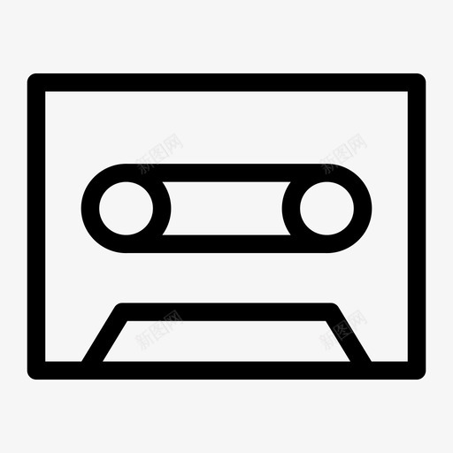 磁带音乐录音机图标svg_新图网 https://ixintu.com 录音机 歌曲 磁带 音乐