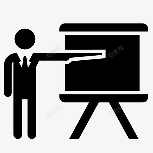 教师黑板学习图标svg_新图网 https://ixintu.com 学习 学校 学校和大学 教师 演示 黑板