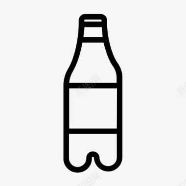 汽水瓶碳酸饮料饮料图标图标