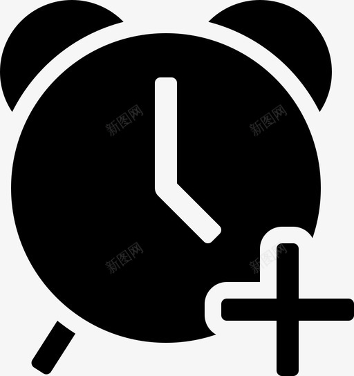 闹钟添加设备图标svg_新图网 https://ixintu.com 充满数字生态系统 唤醒 定时器 提醒 添加 设备 闹钟