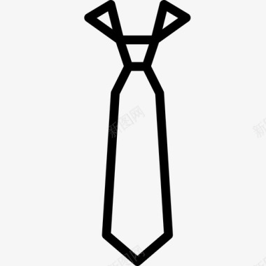 领带服装男式图标图标