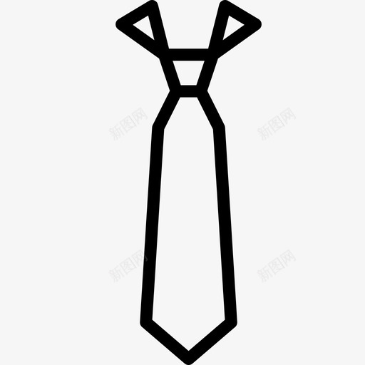 领带服装男式图标svg_新图网 https://ixintu.com 宽 服装 男式 男装 男装轮廓 领带