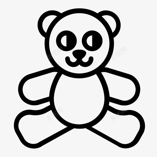 熊宝贝孩子图标svg_新图网 https://ixintu.com 婴儿 孩子 宝贝 泰迪熊 熊 玩具