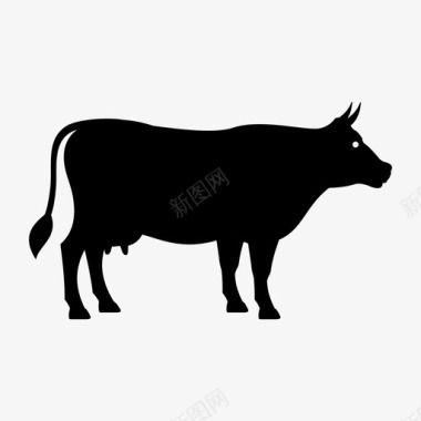 牛动物奶牛图标图标
