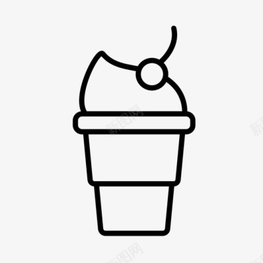 冰淇淋甜点快餐图标图标