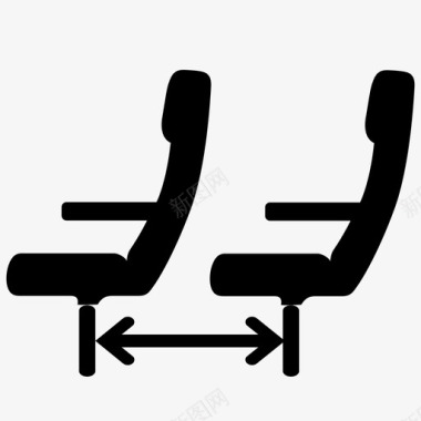 座椅间距图标