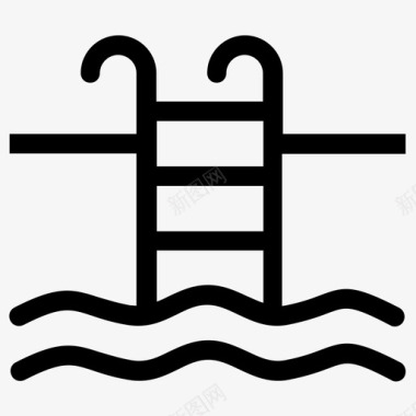 夏天游泳图标图标