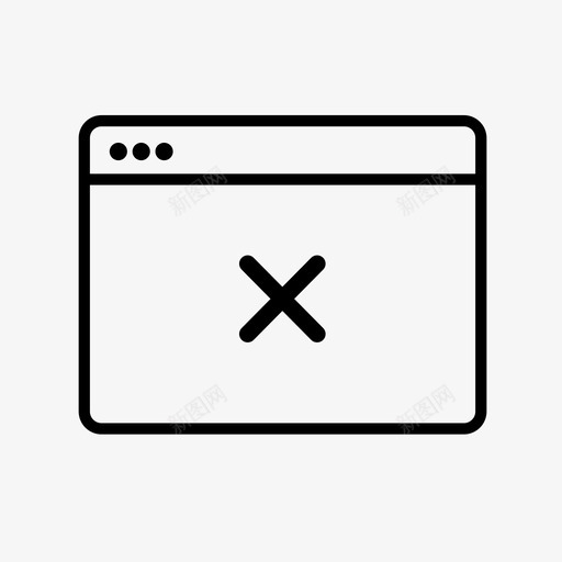 浏览器删除网页网络浏览器图标svg_新图网 https://ixintu.com 删除网页 浏览器 网络浏览器