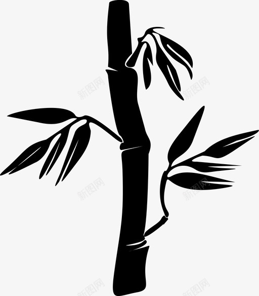 竹子植物多刺植物图标svg_新图网 https://ixintu.com 多刺植物 植物 竹子