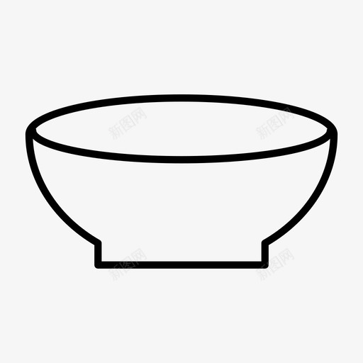 碗盘子食物图标svg_新图网 https://ixintu.com 厨房用具 盘子 碗 米饭 食物