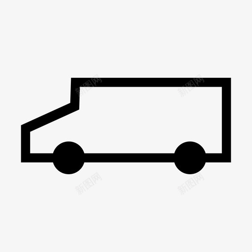 开卡车开车路上图标svg_新图网 https://ixintu.com 开卡车 开车 路上 运输