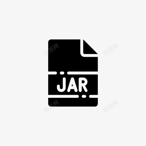 jar文档扩展名图标svg_新图网 https://ixintu.com jar 名称 扩展名 文件 文件名glyph1 文档