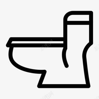 卫生间浴室便盆图标图标