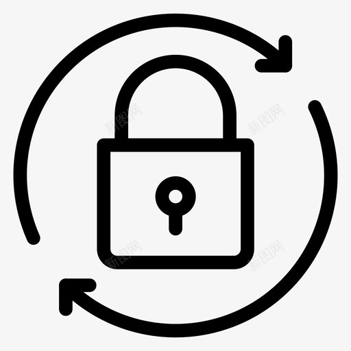 安全关闭私有图标svg_新图网 https://ixintu.com 保护 关闭 安全 安全线图标 私有 重新加载