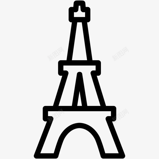 埃菲尔铁塔法国地标图标svg_新图网 https://ixintu.com web250 地标 埃菲尔铁塔 巴黎 法国