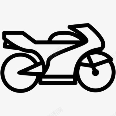摩托车自行车赛车图标图标
