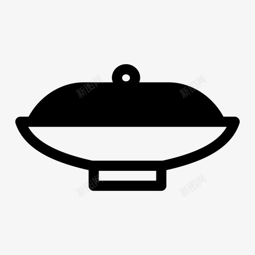 上菜盘厨师热的图标svg_新图网 https://ixintu.com 上菜盘 厨师 厨房 热的