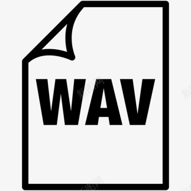 wav扩展名文件图标图标