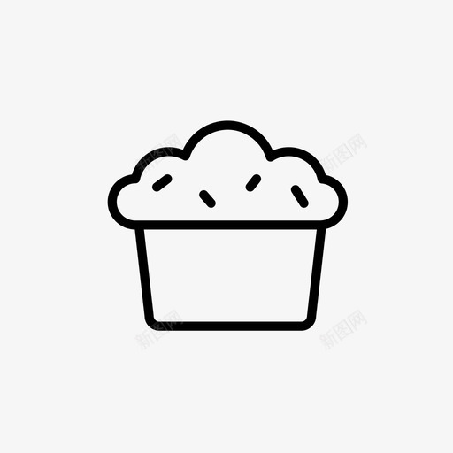 纸杯蛋糕面包圣诞套餐图标svg_新图网 https://ixintu.com 圣诞套餐 纸杯蛋糕 面包