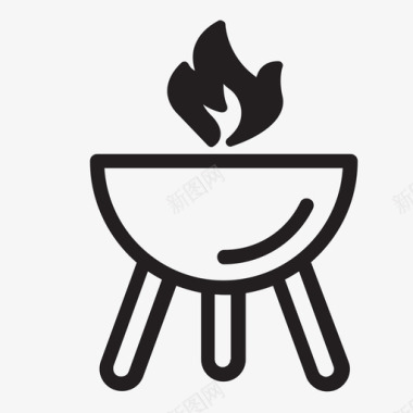 烧烤烹饪假日图标图标