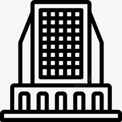 高层办公室高层办公室建筑建筑轮廓图标高清图片