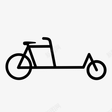 长约翰自行车货物图标图标