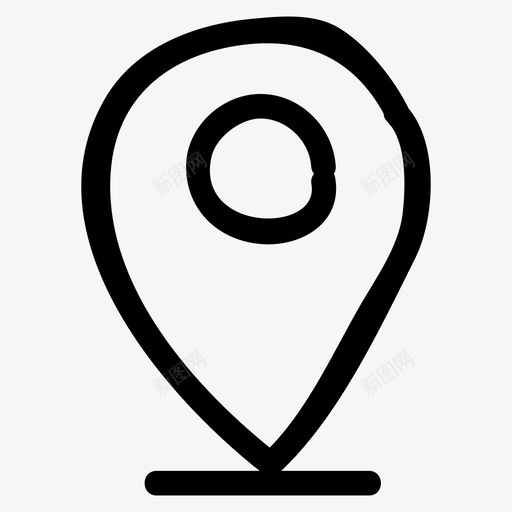 手绘路标路标gps图标svg_新图网 https://ixintu.com gps 位置 图钉 地图 地图和导航 手绘路标 指针 路标