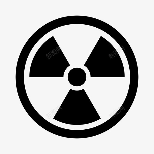 放射性的原子的危险的图标svg_新图网 https://ixintu.com 危险的 原子的 放射性的 标志 核的 辐射的