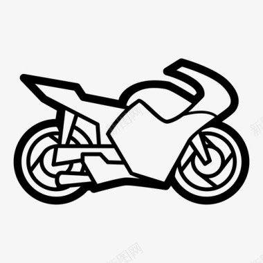 赛车摩托车运动图标图标