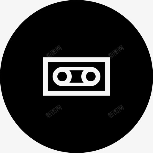 磁带底座录音机图标svg_新图网 https://ixintu.com 基本工具02 底座 录音机 磁带