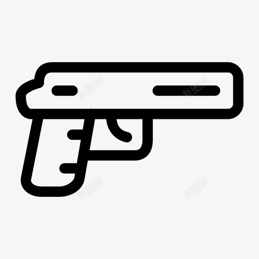 枪犯罪警察图标svg_新图网 https://ixintu.com 射击 枪 武器 犯罪 警察