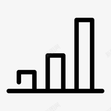 条形图业务模型图表图标图标