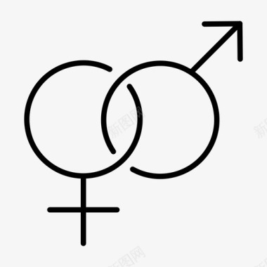 异性恋平等爱情图标图标