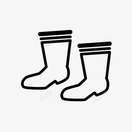 雨靴清洁园艺图标svg_新图网 https://ixintu.com 园艺 家庭清洁日 清洁 雨靴 鞋子