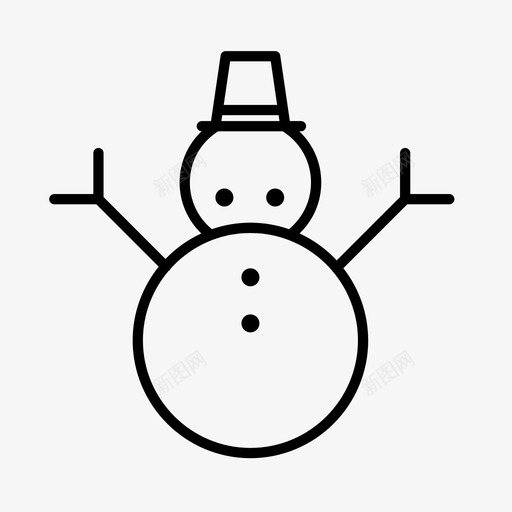 雪人圣诞雪人帽子图标svg_新图网 https://ixintu.com 冬天 圣诞套装4 圣诞雪人 帽子 雪人