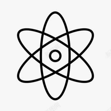 原子实验室核科学图标图标