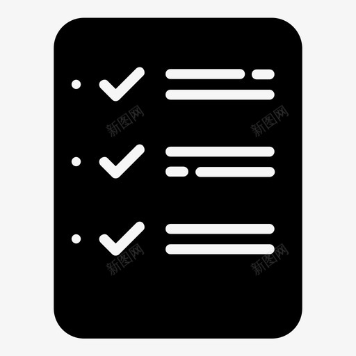 检查表目标购物图标svg_新图网 https://ixintu.com 任务 检查表 目标 购物