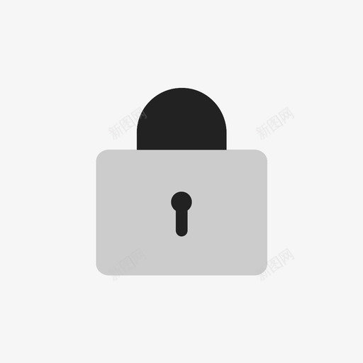 挂锁上锁安全图标svg_新图网 https://ixintu.com 上锁 安全 工具和器具 挂锁
