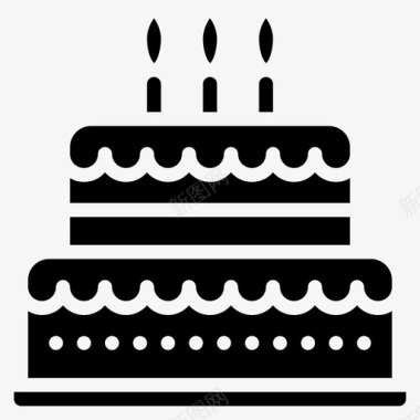 生日蛋糕甜点食物图标图标